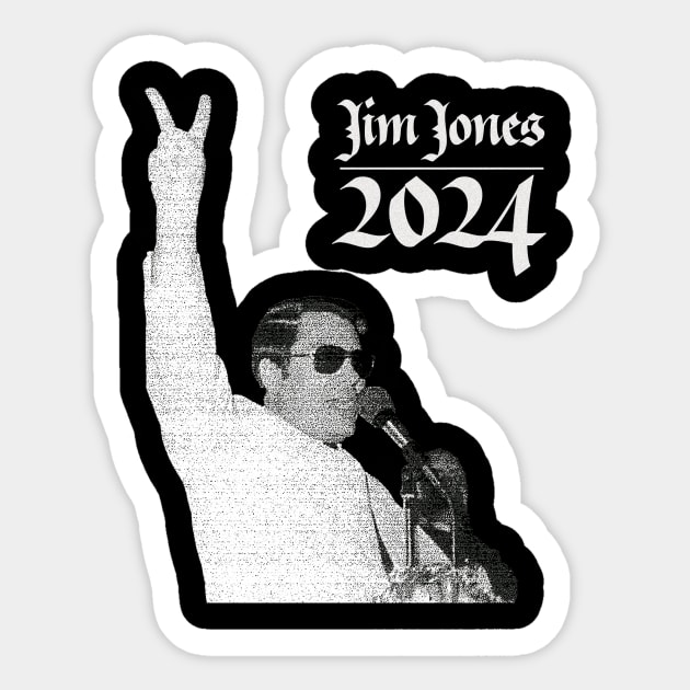 Jim Jones Sticker by SBSTN
